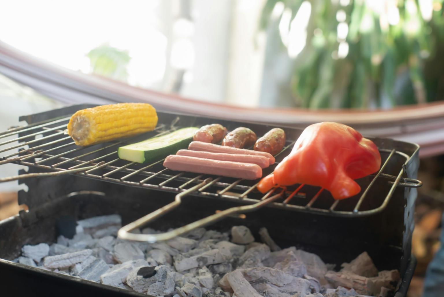 Home cooking scene with natural lighting